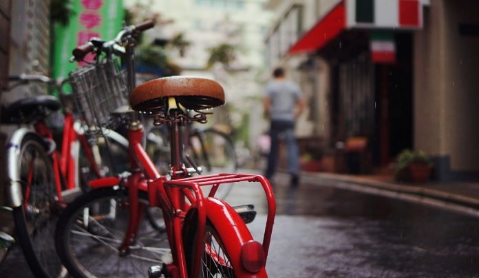 caduta dalla bici