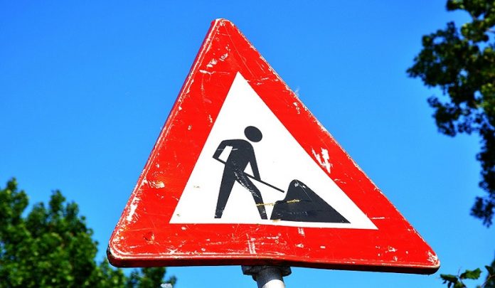 divieto di transito per lavori