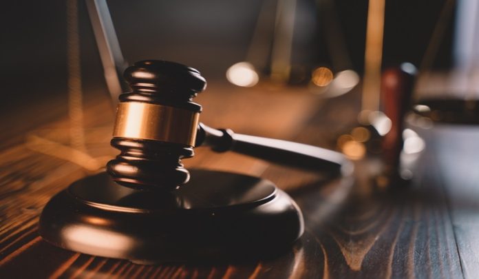 Law,Theme,,Gavel,Or,Mallet,Of,The,Judge,,Lawyer,Enforcement Frattura di protesi dentaria fissa per una pietra nel cibo